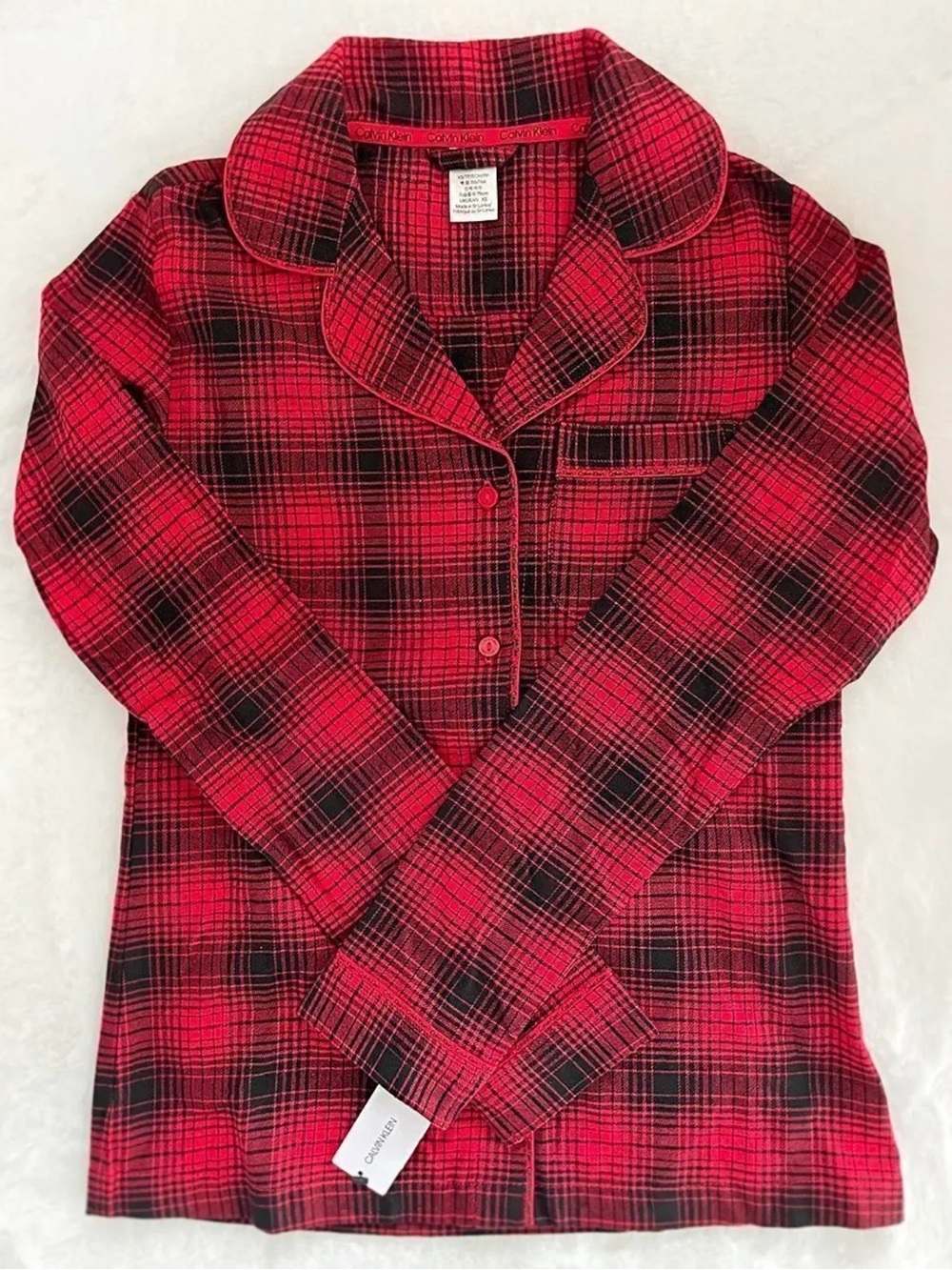 Calvin Klein Women’s Pajama Top – Soft Sleepwear Shirt .Size-M